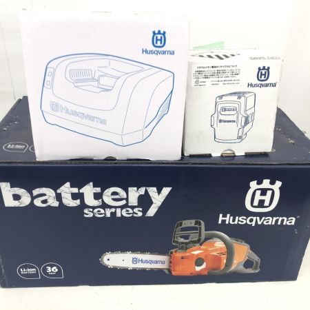 ДД Husqvarna ハスクバーナ バッテリーチェーンソー 未使用品(S) 充電器・充電池1個付 コードレス式 36v 136LI
