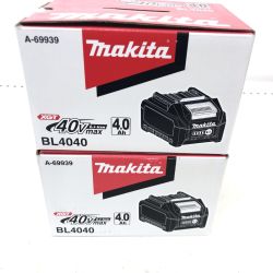 ДД MAKITA マキタ バッテリー 未使用品(S) 40v 2個セット BL4040 ブラック Sランク