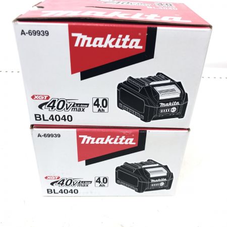 ДД MAKITA マキタ バッテリー 未使用品(S) 40v 2個セット BL4040 ブラック