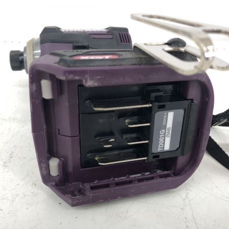 ДД MAKITA マキタ インパクトドライバ  程度B 充電器・充電池2個・ケース付 コードレス式 40v TD001GDXAP パープル