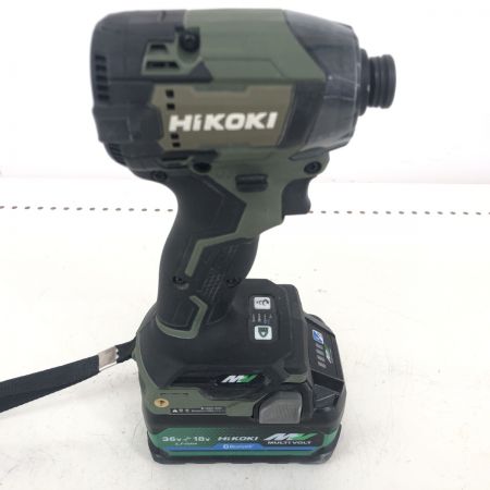 ДД HiKOKI ハイコーキ インパクトドライバ 程度B 充電池1個付 コードレス式 36v  WH36DD グリーン