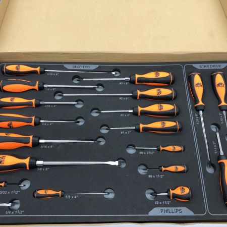 ДД MAC TOOLS マック ドライバーセット 程度A 本体のみ 20本セット SDRBM20FNO オレンジ×黒