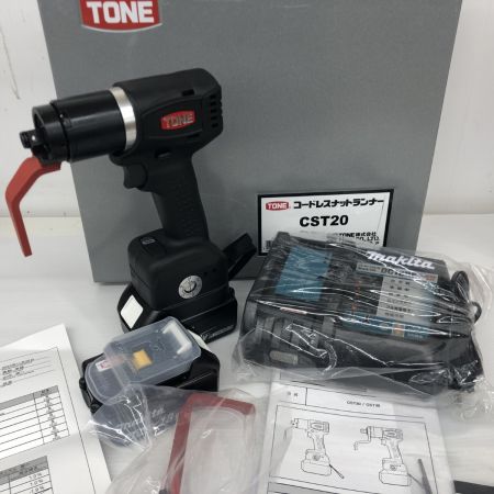 ДД TONE トネ ナットランナー CST20 充電器・充電池2個・ケース付 コードレス式 18v BL1830B未使用・DC18RF未使用 CST20 ブラック