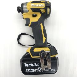 ДД MAKITA マキタ インパクトドライバ 未使用品(S) 充電池1個付 コードレス式 18v 309760 BL1860B未使用付き TD173D イエロー Sランク
