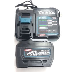 ДД MAKITA マキタ 充電器  未使用品(S) BL4080F美品付き コード式 40v DC40RA ブラック Sランク