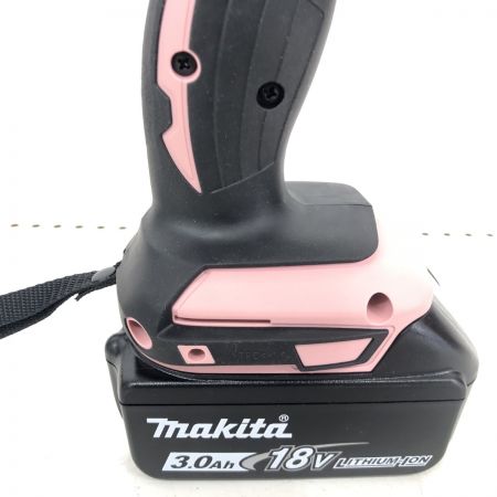 ДД MAKITA マキタ インパクトドライバ 程度A 充電器・充電池2個・ケース付 コードレス式 18v TD149D ピンク