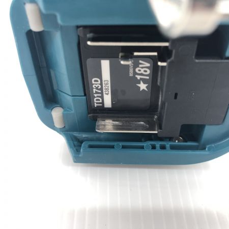ДД MAKITA マキタ インパクトドライバ 程度A 充電器・充電池2個・ケース付 コードレス式 18v TD173DRGX ブルー