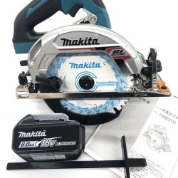 ДД MAKITA マキタ  丸のこ　 未使用品(S) 充電池1個付 コードレス式 165mm 18v 6.0Ah 321066 BL1860B未使用品付き HS631D ブルー Sランク