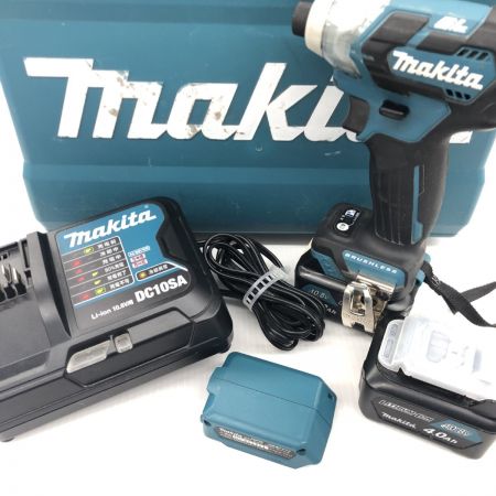 ДД MAKITA マキタ  TD111DSMX ブルー 程度B 充電器・充電池2個・ケース付 コードレス式 10.8v TD111DSMX ブルー