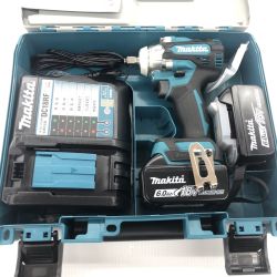 ДД MAKITA マキタ インパクトレンチ  未使用品(S) 充電器・充電池2個・ケース付 コードレス式 18v 359277Y TW300DRGX ブルー Sランク