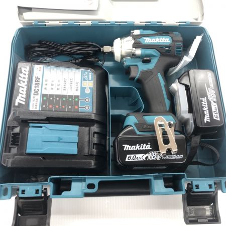 ДД MAKITA マキタ インパクトレンチ  未使用品(S) 充電器・充電池2個・ケース付 コードレス式 18v 359277Y TW300DRGX ブルー