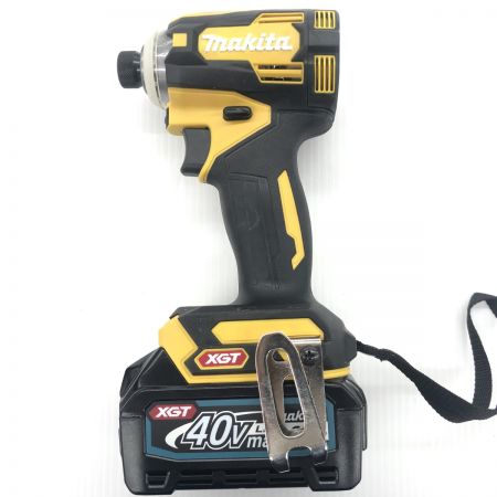 ДД MAKITA マキタ インパクトドライバ  程度A 充電器・充電池2個・ケース付 コードレス式 40v 70033 TD001GDXFY イエロー