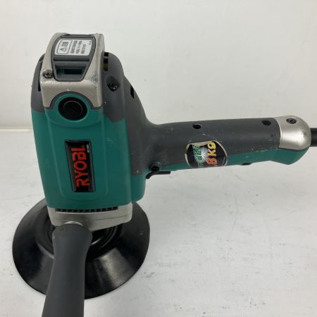 ЗЗ RYOBI リョービ 100v 180mm サンダポリッシャ バフ パット 取説付 PE-2010 グリーン