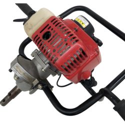 ДД ZENOAH エンジンオーガ ドリル×2付属 プライマリーポンプ割れ/エンジン稼働OK AG2300 Cランク