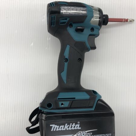 ДД MAKITA マキタ インパクトドライバ　程度A 充電器・充電池2個・ケース付 コードレス式 18v 6.0Ah 1/0/0 528758 TD173DRGX ブルー