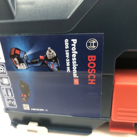 ДД BOSCH ボッシュ インパクトレンチ 未使用品(S) 充電器・充電池2個・ケース付 18v 5.0Ah DC18V 5.0Ah 最大締付トルク330N・m GDS18V-330HC