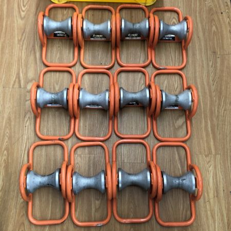 ДД IKURA SEIKI CO.,LTD. 育良精機  ケーブルコロ  程度B 12個セット ISS-1(110) オレンジ