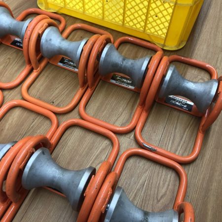 ДД IKURA SEIKI CO.,LTD. 育良精機  ケーブルコロ  程度B 12個セット ISS-1(110) オレンジ