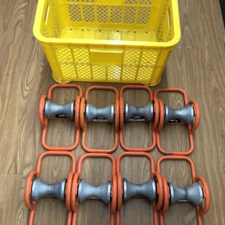 ДД IKURA SEIKI CO.,LTD. 育良精機  ケーブルコロ  程度B 12個セット ISS-1(110) オレンジ