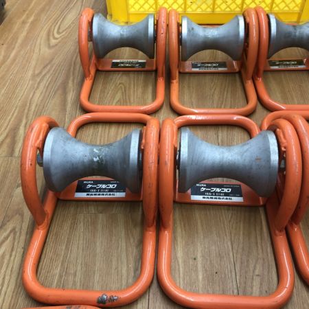 ДД IKURA SEIKI CO.,LTD. 育良精機 ケーブルコロ　程度B 12個セット ISS-1(110) オレンジ