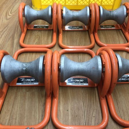 ДД IKURA SEIKI CO.,LTD. 育良精機 ケーブルコロ　程度B 12個セット ISS-1(110) オレンジ