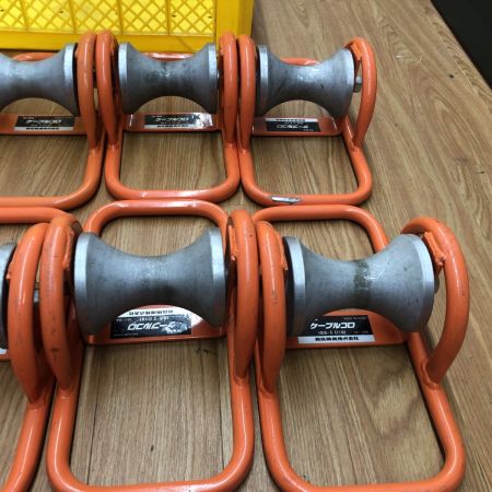 ДД IKURA SEIKI CO.,LTD. 育良精機 ケーブルコロ　程度B 12個セット ISS-1(110) オレンジ