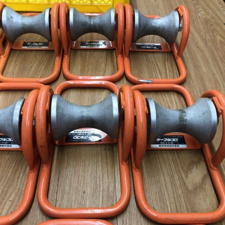 ДД IKURA SEIKI CO.,LTD. 育良精機 ケーブルコロ　程度B 12個セット ISS-1(110) オレンジ