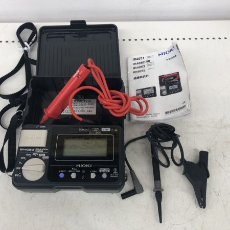 ДД HIOKI 絶縁抵抗計　ブラック 程度B IR4053 ブラック
