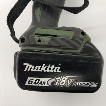 ДД MAKITA マキタ 締め付け工具 インパクトドライバ  程度B コードレス式 18v BL1860B中古バッテリー付き TD171D オリーブ