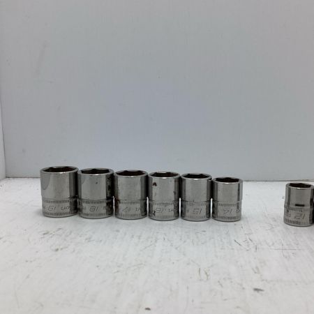 Snap-on スナップオン 3/8ショートソケット Snap-on SFM19～SFSM8　１本欠品(13欠品) SFM19～SFSM8