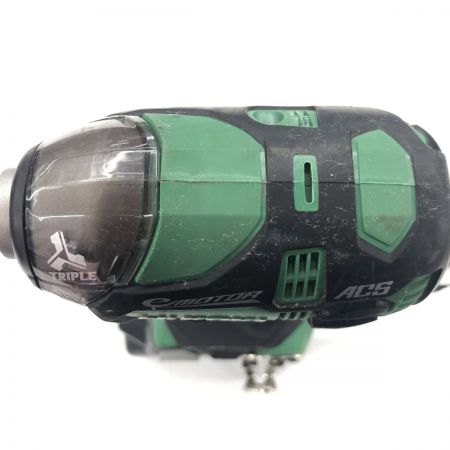 ДД HiKOKI ハイコーキ インパクトドライバ  程度B 充電器・充電池2個・ケース付 コードレス式 18v 6.0Ah WH18DDL2 グリーン