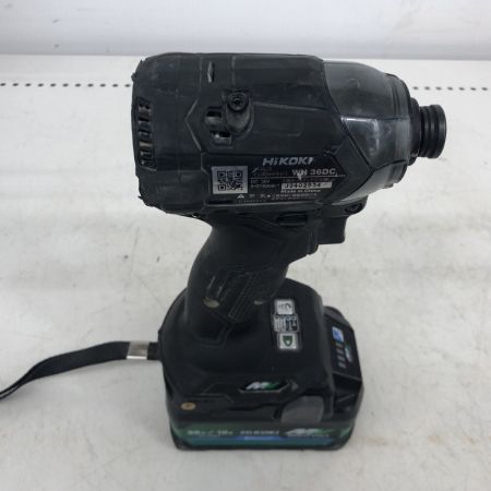 ДД HiKOKI ハイコーキ 充電池1個付 WH36DC ブラック