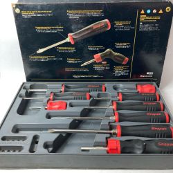 Snap-on スナップオン ラチェッティングスクリュードライバーセット SGDX80ASGDJR ブラック×レッド Cランク