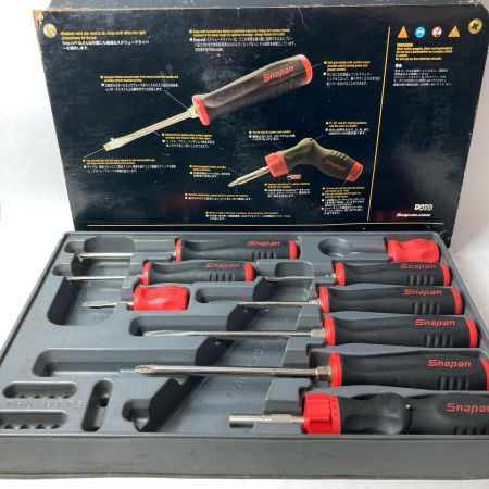 Snap-on スナップオン ラチェッティングスクリュードライバーセット SGDX80ASGDJR ブラック×レッド