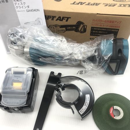 ДД MAKITA マキタ ディスクグラインダー 未使用品(S) 充電池1個付 18v 287133Y BL1860B新品未使用付き GA404DZN