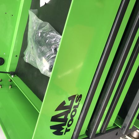 ДД MAC TOOLS マック 程度A 7ドロアユーティリティーカート 黄緑