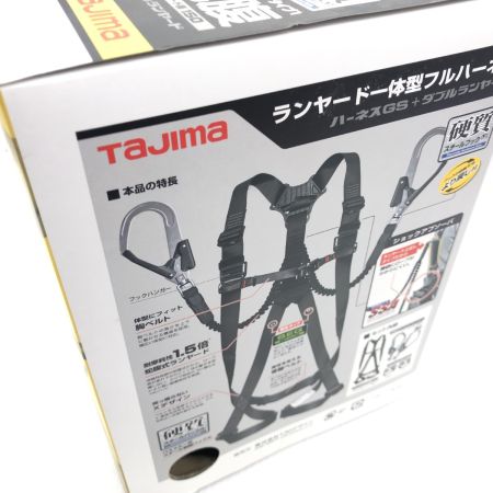 ДД TAJIMA タジマ フルハーネス型安全帯 黒/Lサイズ SEG  蛇腹ダブルランヤード(第1種)付【新規格】 A1GSLJR-WL2BK