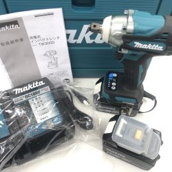 ДД MAKITA マキタ インパクトレンチ 未使用品(S) 充電器・充電池2個・ケース付 コードレス式 18v 6.0Ah 0/0/0 437274Y TW300DRGX ブルー Sランク