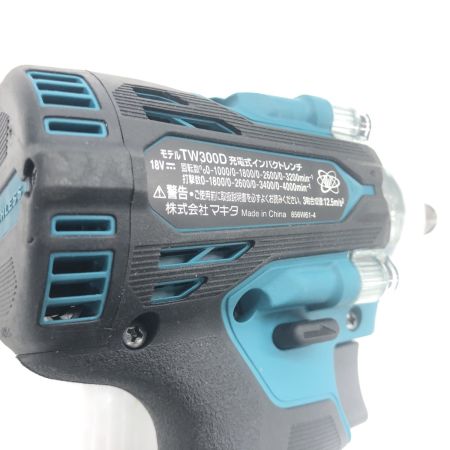ДД MAKITA マキタ インパクトレンチ 未使用品(S) 充電器・充電池2個・ケース付 コードレス式 18v 6.0Ah 0/0/0 437274Y TW300DRGX ブルー