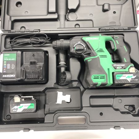 ДД HiKOKI ハイコーキ ハンマドリル 程度B 充電器・充電池2個・ケース付 コードレス式 36v J310979 DH 36DPA グリーン