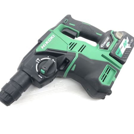 ДД HiKOKI ハイコーキ ハンマドリル 程度B 充電器・充電池2個・ケース付 コードレス式 36v J310979 DH 36DPA グリーン