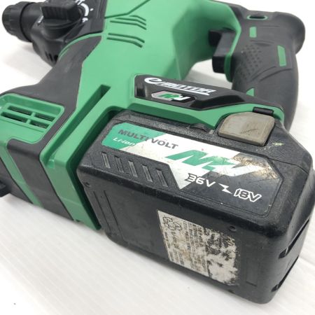 ДД HiKOKI ハイコーキ ハンマドリル 程度B 充電器・充電池2個・ケース付 コードレス式 36v J310979 DH 36DPA グリーン