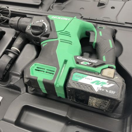 ДД HiKOKI ハイコーキ ハンマドリル 程度B 充電器・充電池2個・ケース付 コードレス式 36v J310979 DH 36DPA グリーン