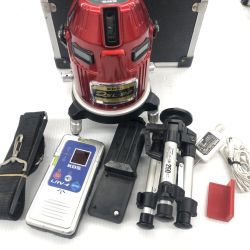 ДД KDS  レーザー墨出し器   程度B 受光機・ケース付 TAJIMAエレベータ三脚・ACアダプター付き DSL-92 レッド Bランク