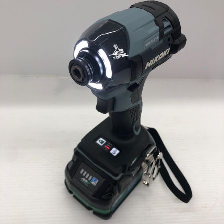 ДД HiKOKI ハイコーキ 36v 充電式インパクトドライバ 充電器・充電池2個(2.5Ah)・ケース付 WH36DD(2XHSZ) アイスグレー