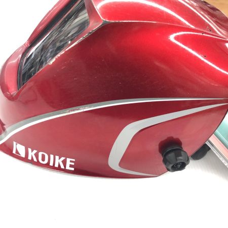 ДД KOIKE 自動遮光溶接 程度B キズ・ヨゴレ有 保護プレート4枚付き KADF-888S レッド