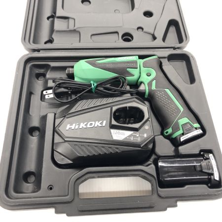 ДД HiKOKI ハイコーキ インパクトドライバ 程度B 充電器・充電池2個・ケース付 コードレス式 7.2v J420299 WH7DL グリーン