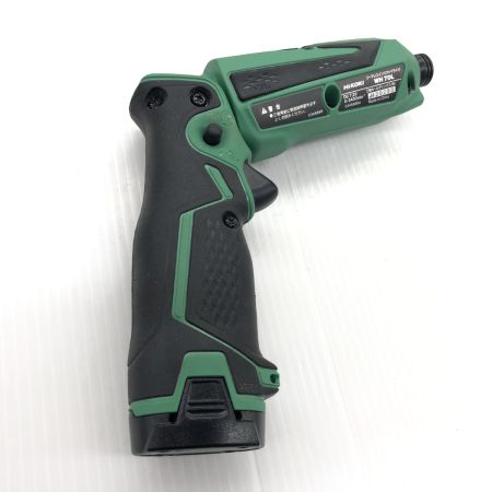 ДД HiKOKI ハイコーキ インパクトドライバ 程度B 充電器・充電池2個・ケース付 コードレス式 7.2v J420299 WH7DL グリーン