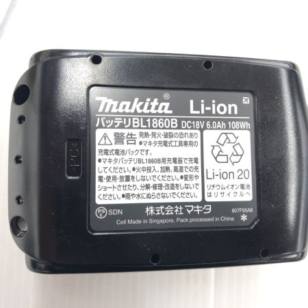 ДД MAKITA マキタ ディスクグラインダー  コードレス式 100mm 18v ハンドル付　未使用BL1860B1つ付き GA418D ブルー