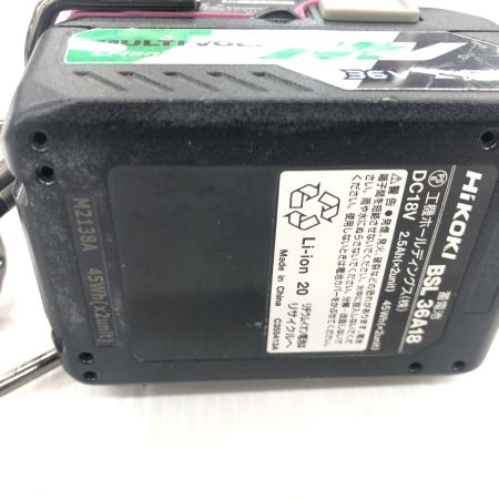 ДД HiKOKI ハイコーキ  インパクトドライバ   程度B 充電器・充電池2個・ケース付 18v JO13634 WH18DDL2 ピンク